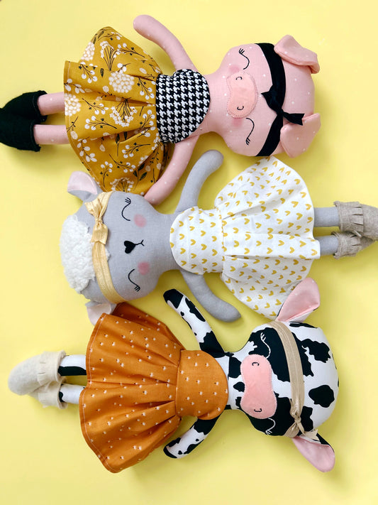 On The Farm Animal Modification Sewing Pattern  - Digital Download