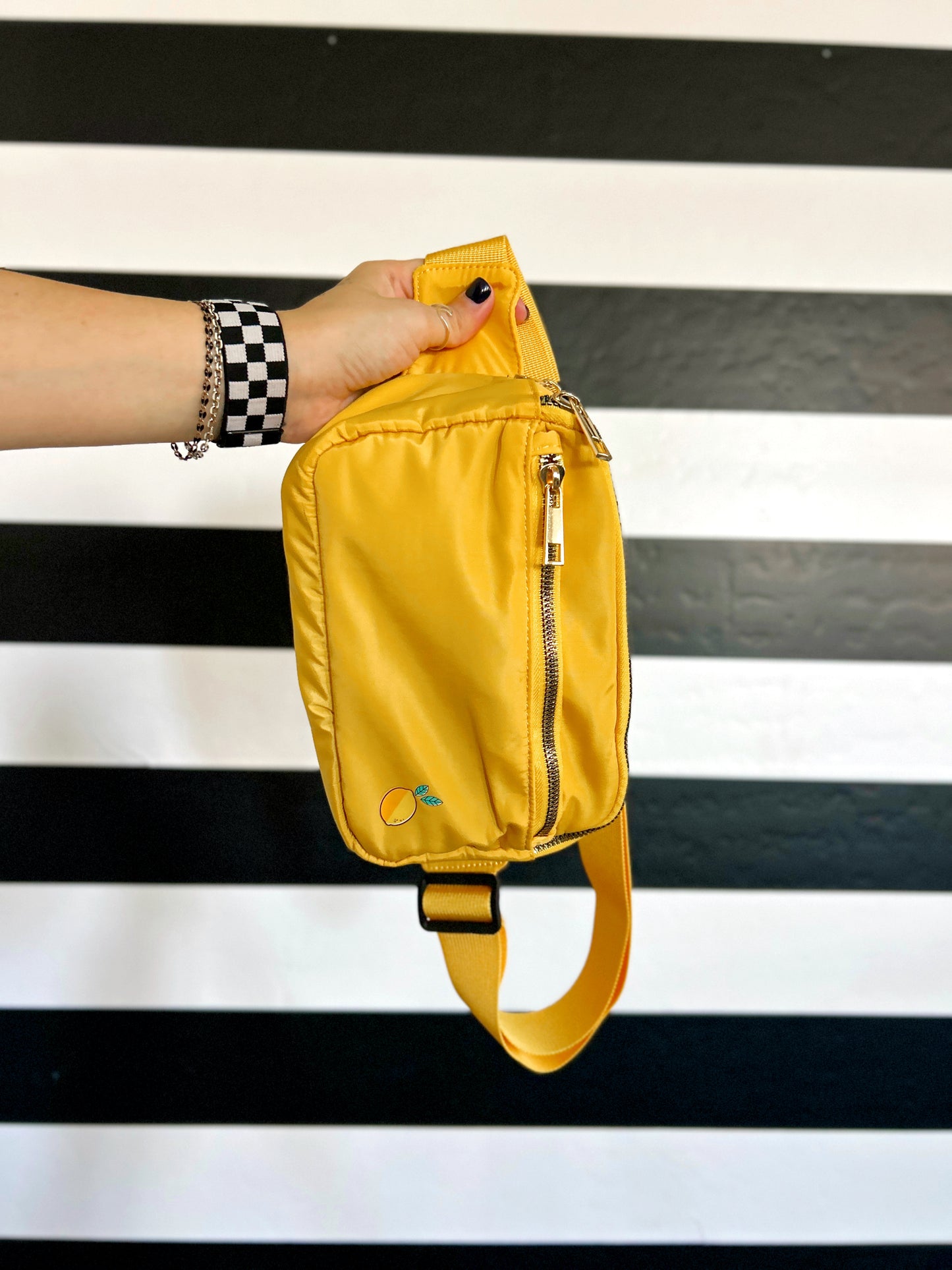 Little Lemon Crossbody Kindle Bag - Yellow