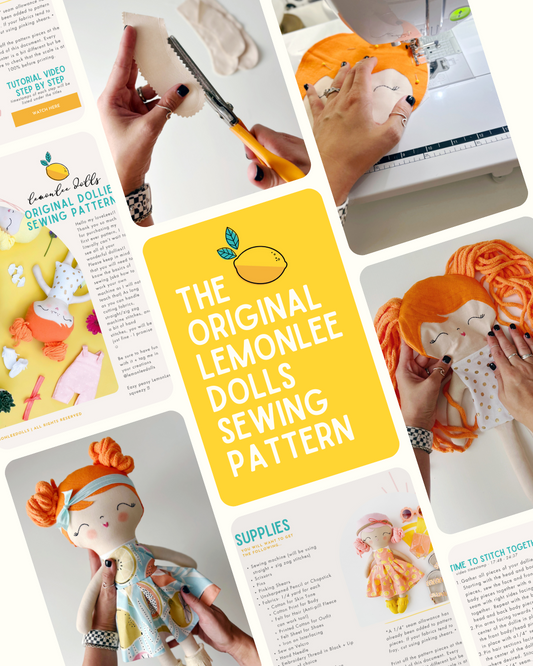 The Original LemonLee Dollies Sewing Pattern - Digital Download